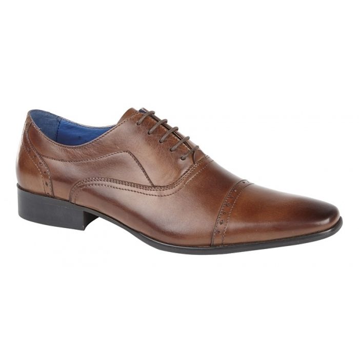 H1399 Roamers Brogue Lace Up Shoe (Tan)