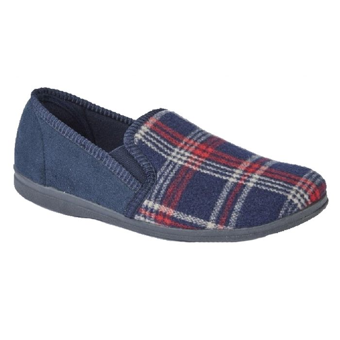 H1654 Sleepers Jim Check Slipper