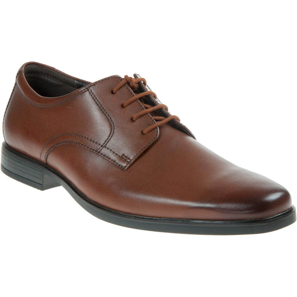 H1802 Clarks Howard Walk Ext Wide H Fit Lace up Shoes (Tan)