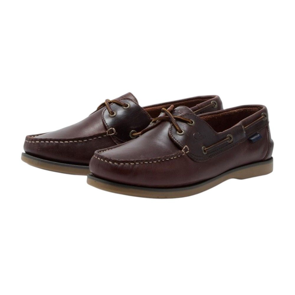 H1817 Chatham Whitstable lace up Boat Shoe (Oxblood)