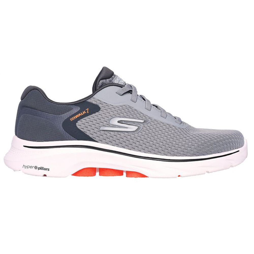 H1850 Skechers Go Walk 7 The Construct Trainers  (Grey)