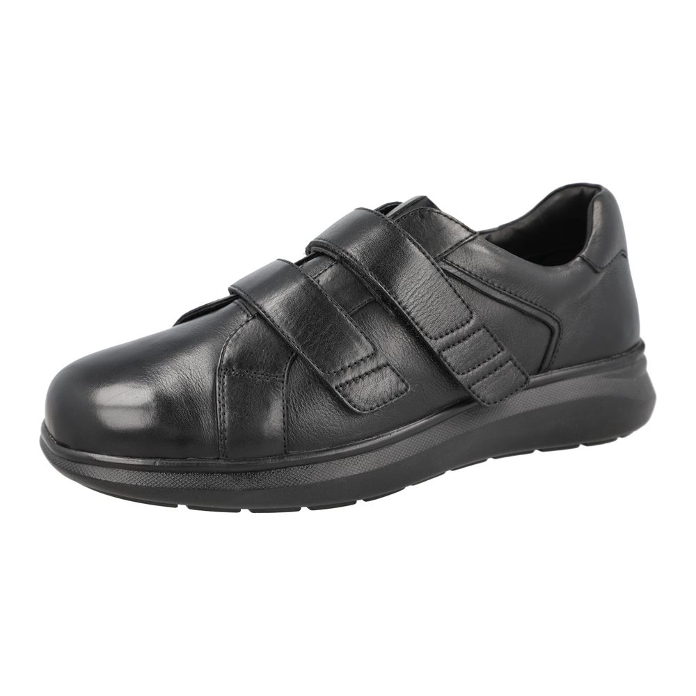 H1872 DB Hugo Twin Strap 6V Velcro Shoes (6E-8E) Extra Wide