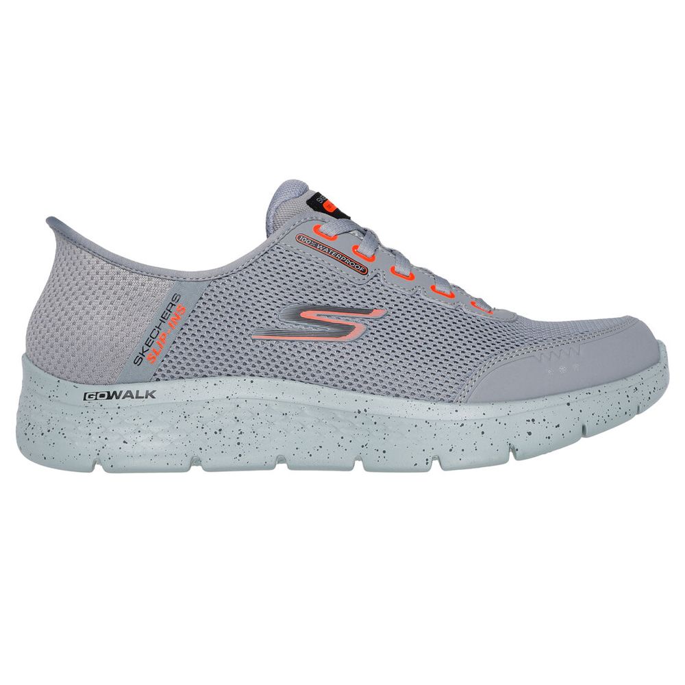 H1886 Skechers Slip-ins, GoWalk Flex Waterproof Trainers (Grey)