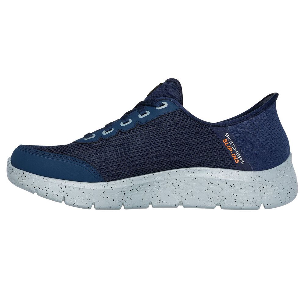 H1886 Skechers Slip-ins, GoWalk Flex Waterproof Trainers (Navy)