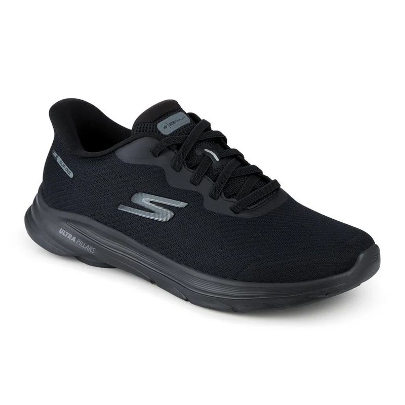 H1958 Skechers Slip-Ins Go Walk 8 Pate Trainers (Black)