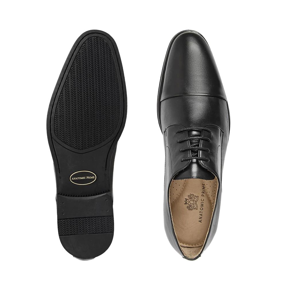 H1816 Anatomic Smart Adriano Cap Lace Up Shoe (Black)