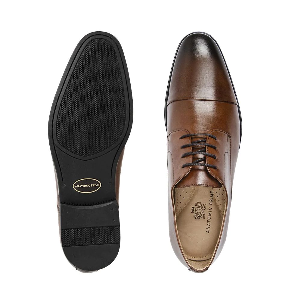 H1816 Anatomic Smart Adriano Cap Lace Up Shoe (Choc)