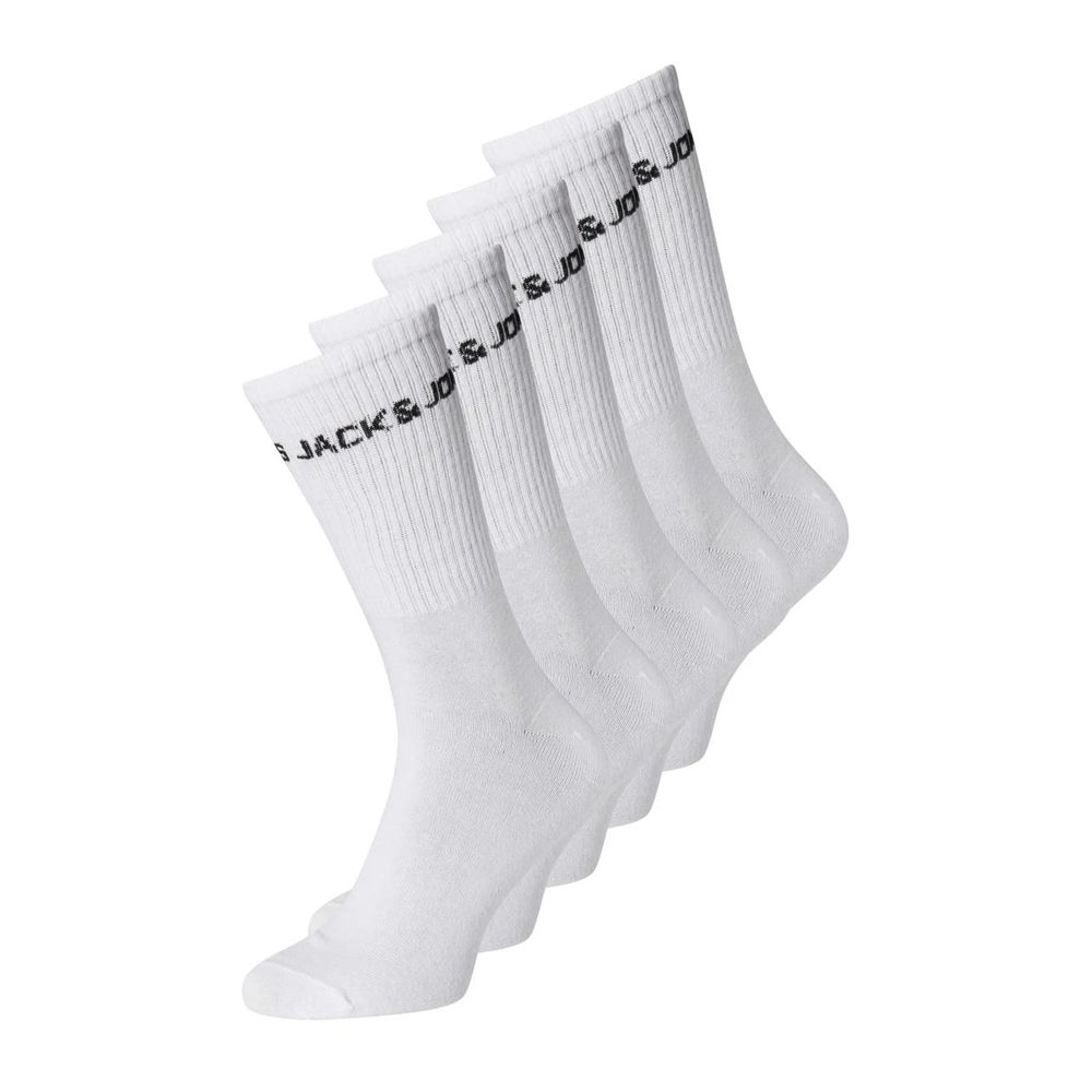 X942 Jack & Jones 5 Pack Socks (White)