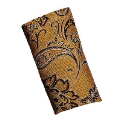 KC10340TBLA-3 Silk Pocket Square (Mustard)
