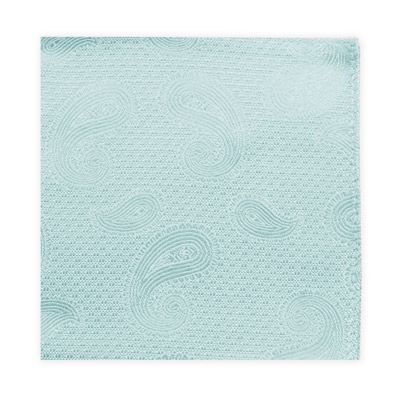 MWY311922 Paisley Poly Pocket Square (Turq)