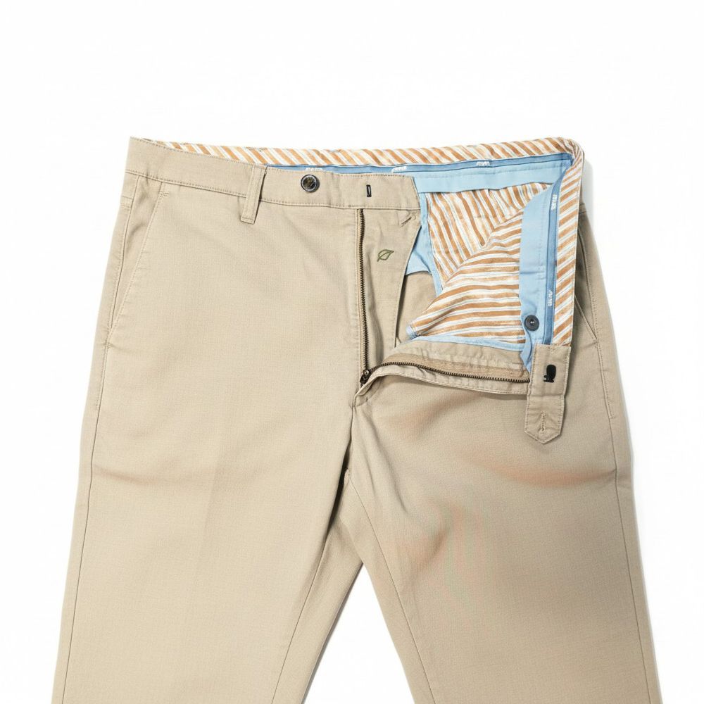 B1201XT Tall Fit  Meyer Stretch Chino Trousers (Beige)