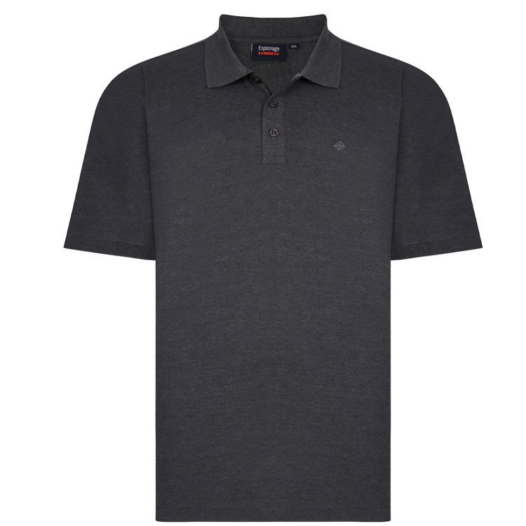 A10073XT Tall Fit Espionage Pique Polo Shirt (Charcoal)