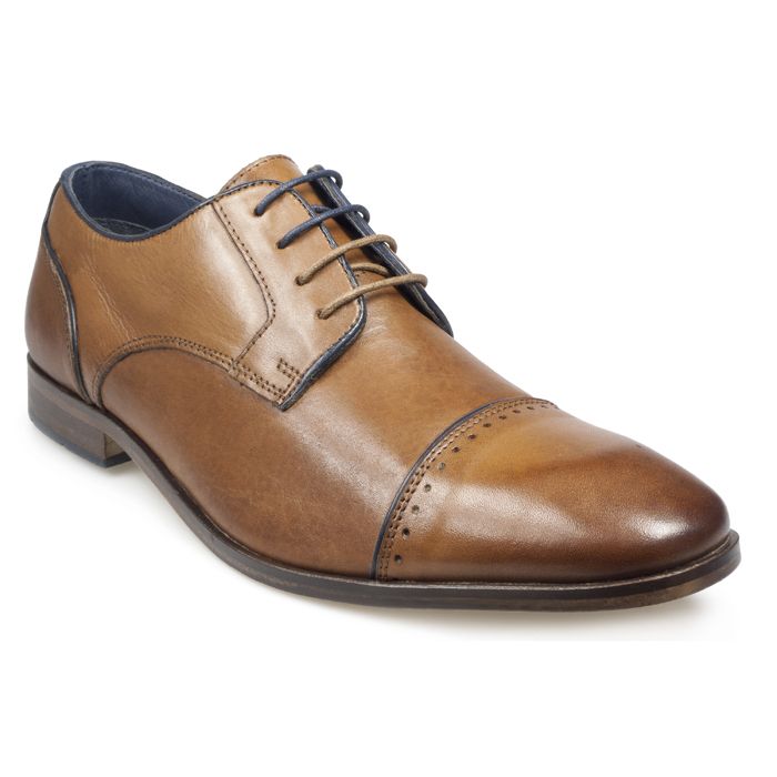 H1437 Pod Regus Lace Up Shoe (Tan)