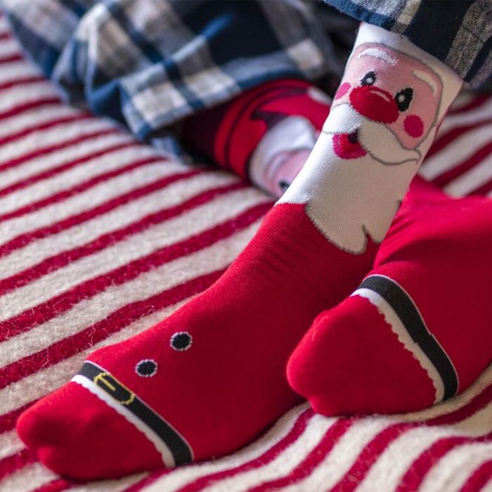 X846 Christmas Bamboo Socks (Santa)