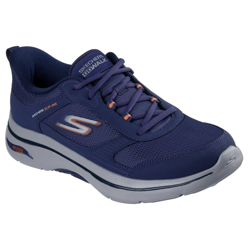 H1924 Skechers Go Walk Arch Fit 2.0 Seared Trainers (Navy)