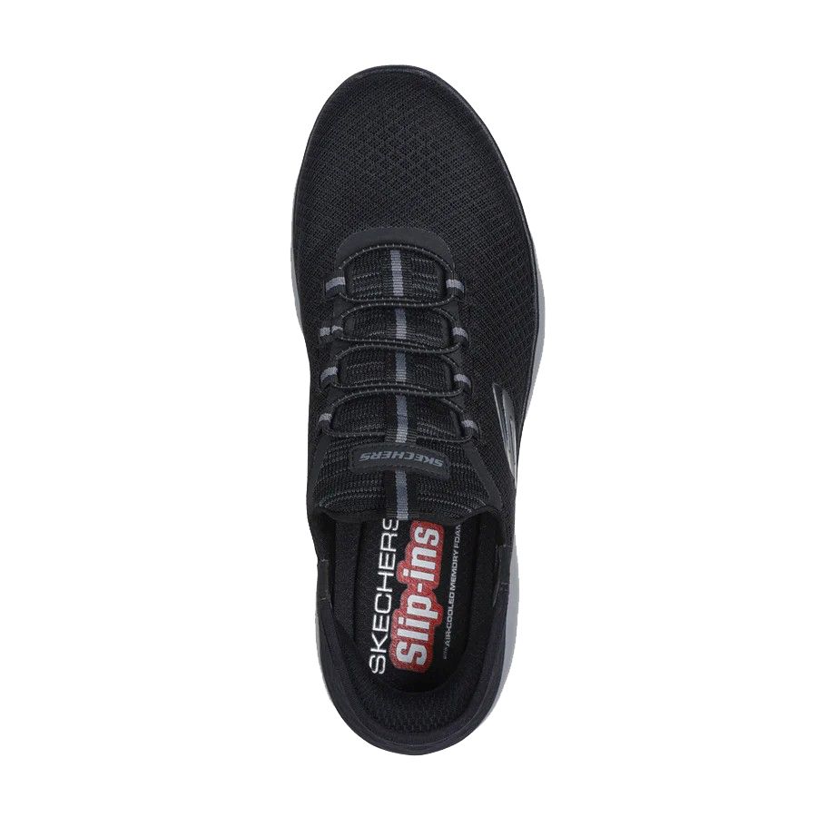 H1785 Skechers Summits High Range Slip-ins WIDE (Black/Charcoal)