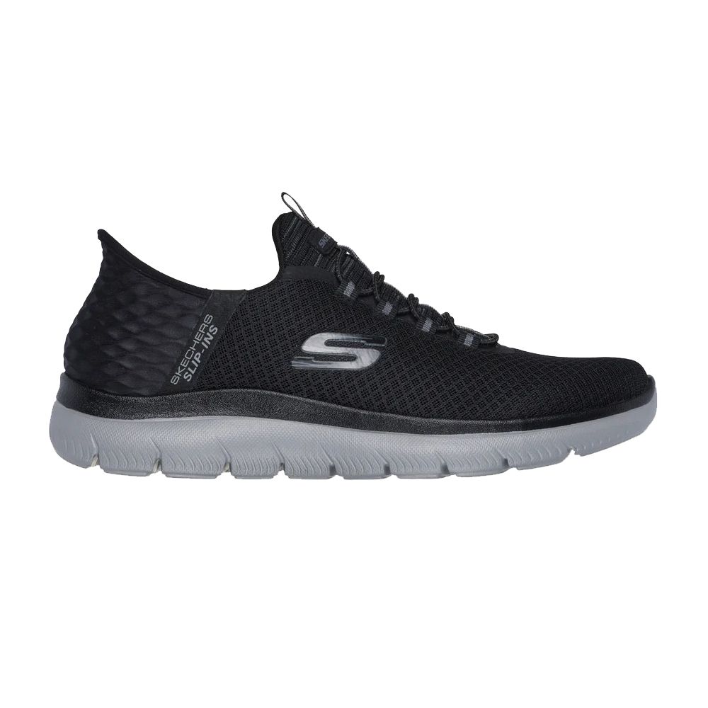 H1785 Skechers Summits High Range Slip-ins WIDE (Black/Charcoal)