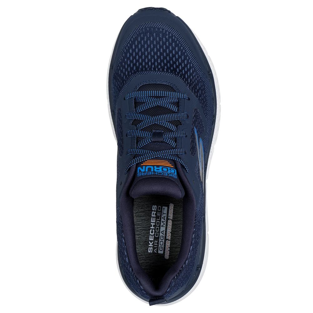 H1923 Skechers Extra Wide Max Cush 2.0 Vantage Trainers (Navy)