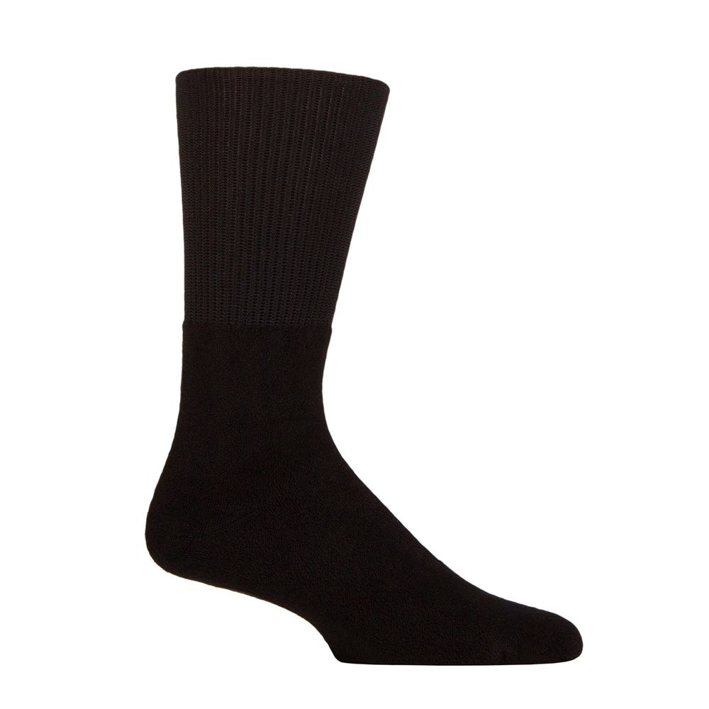 X925 Mens Inside Out Upside Down Diabetic Bamboo Sock