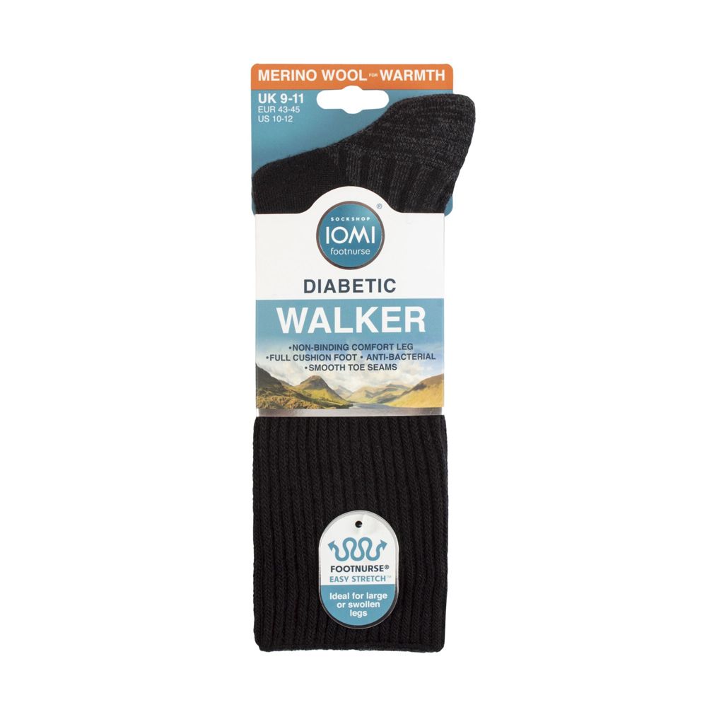 X933 IOMI 1 Pair Diabetic Walker Wool Socks