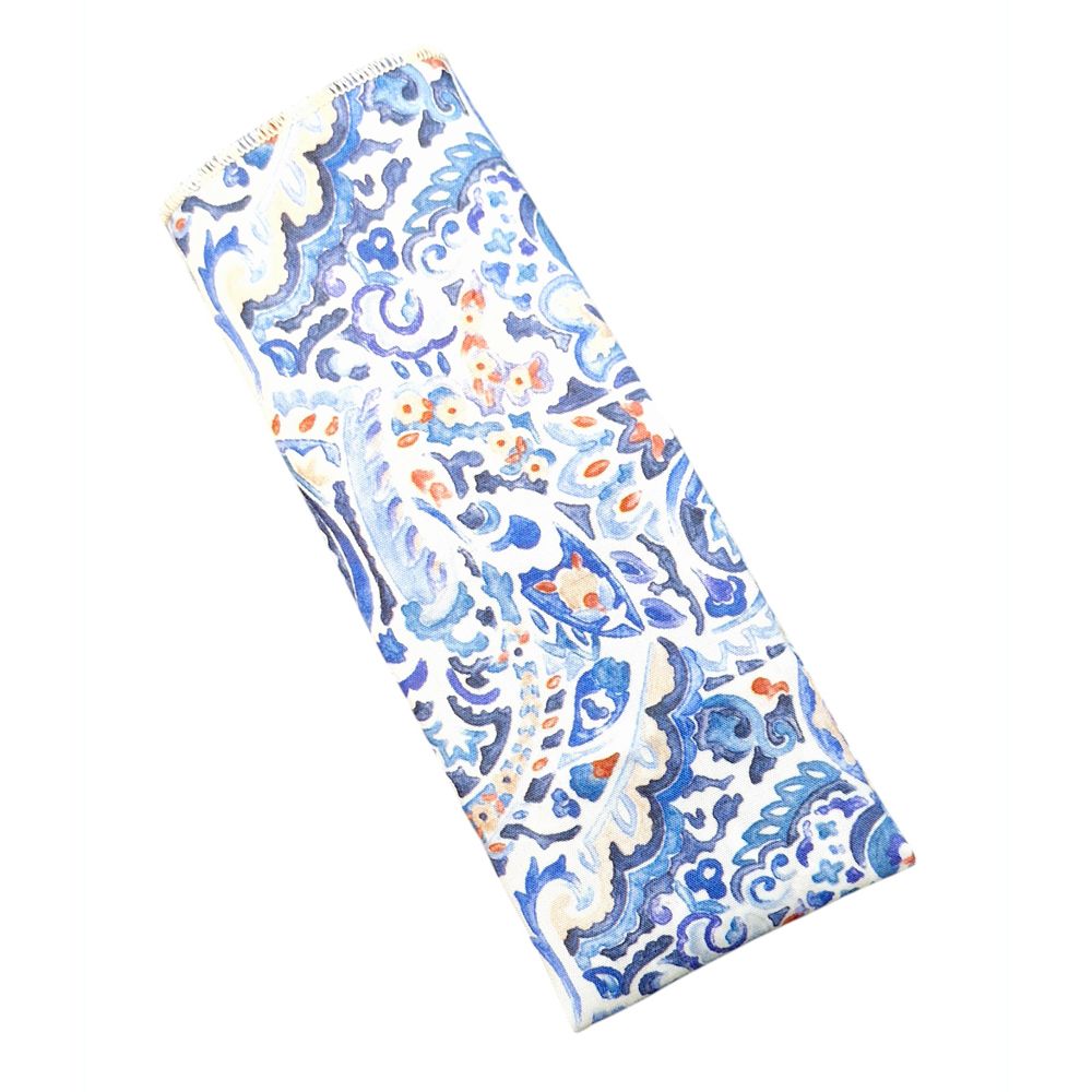 X952 Heirloom True Blue British Handmade Pocket Square