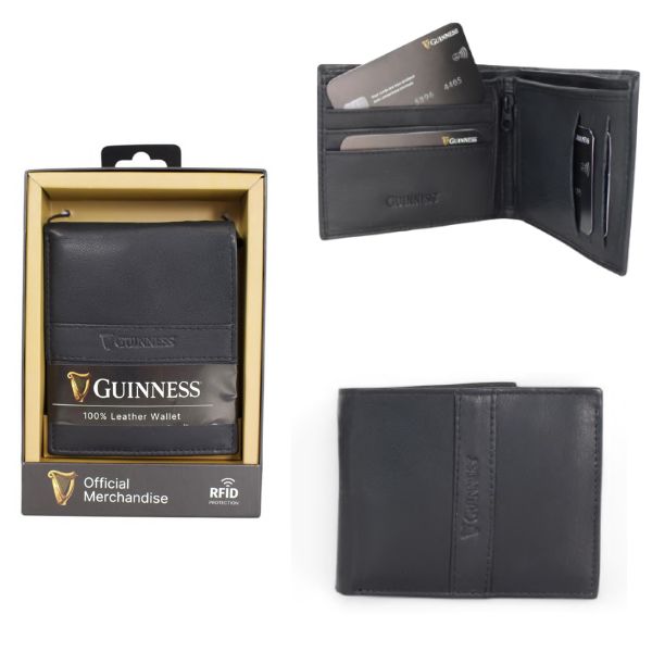 X953 Guinness Leather Wallet with RFID Protection