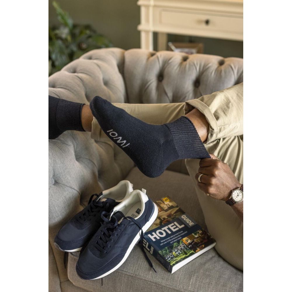 X962 IOMI 3 Pair Diabetic Ankle Socks