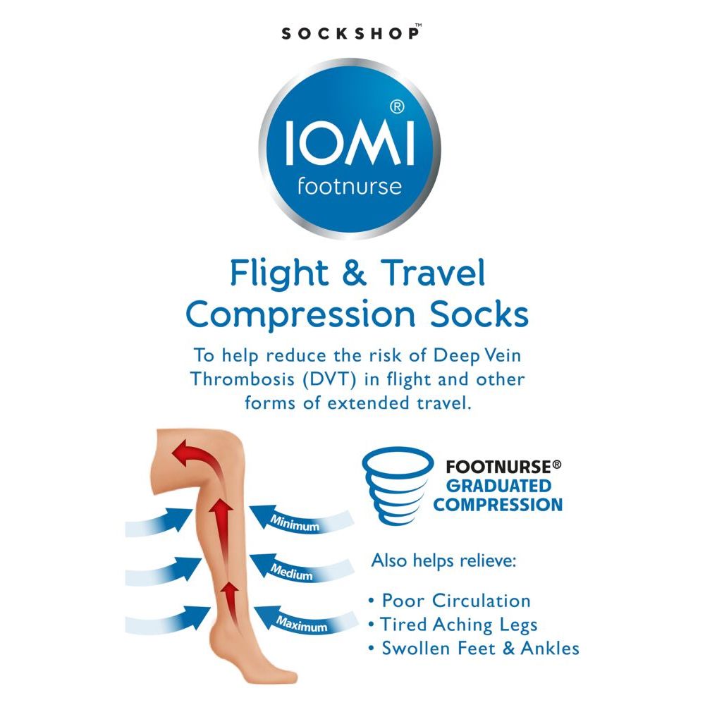 X965 IOMI 1 Pair Flight and Travel Socks