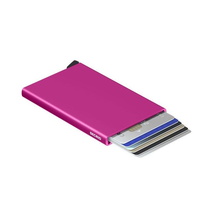 X968 Secrid Aluminum RFID Cardprotector Wallet (Fuchsia)
