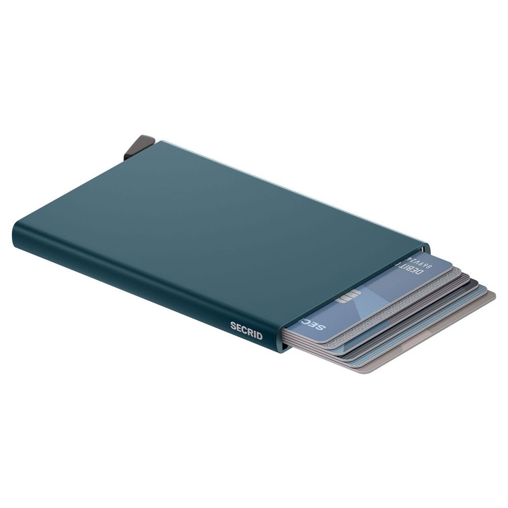 X968 Secrid Aluminum RFID Cardprotector Wallet (Teal)