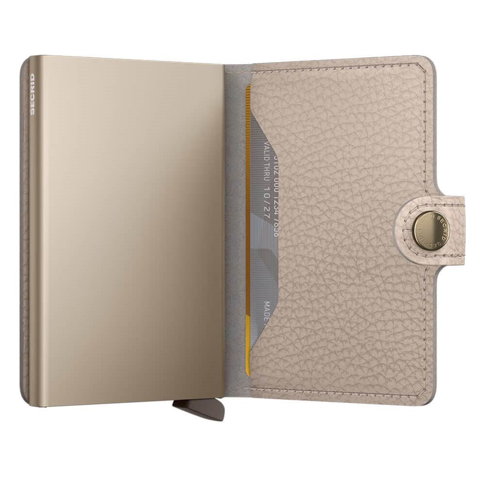 X970 Secrid Mini Leather Wallet RFID Cardprotector (Latte)