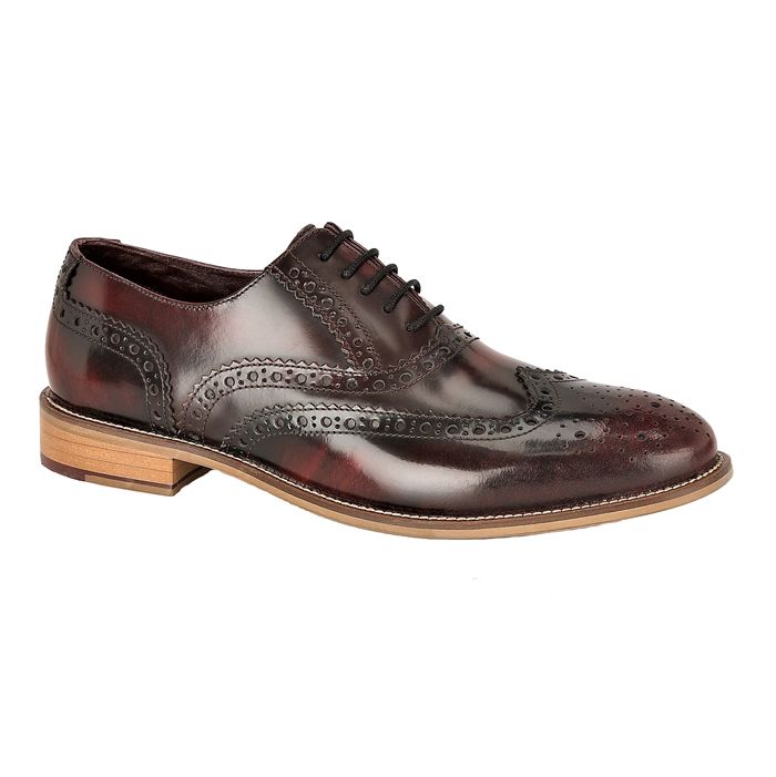 H1534 London Lace Up Brogue Shoes  Gatsby (Bordo)