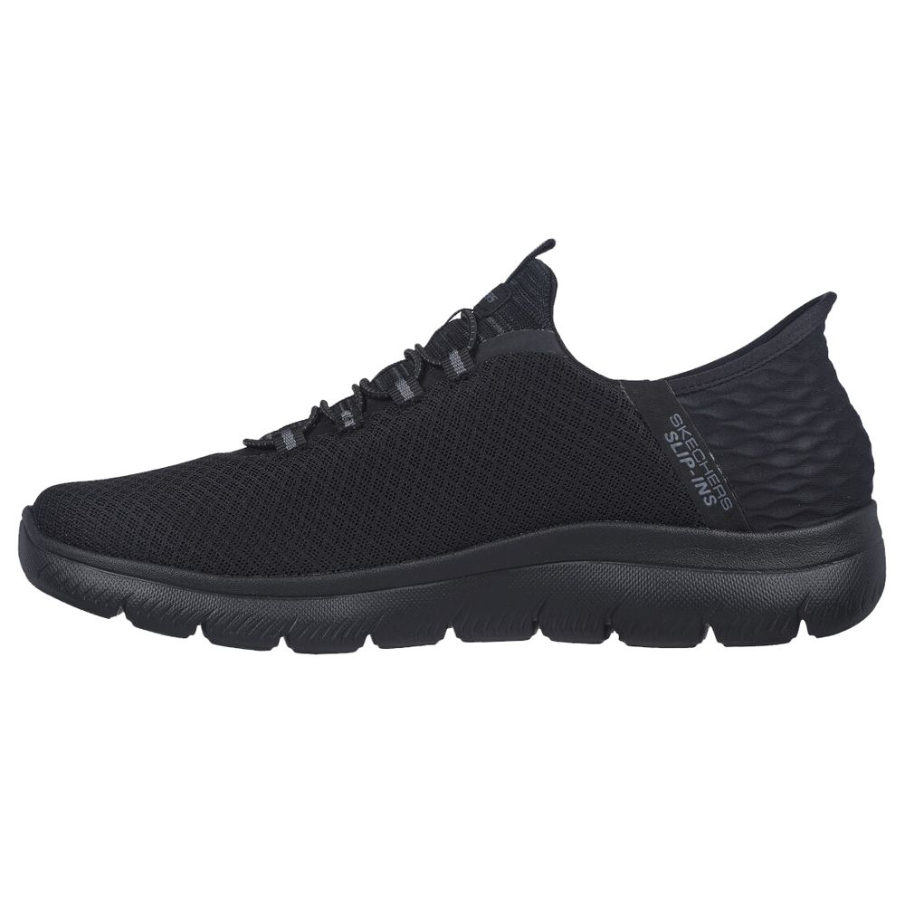 H1785 Skechers Summits High Range Slip-ins Wide Fit (Black/Blk)