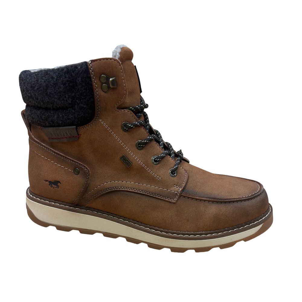 H1967 Mustang Mudguard Lace Up Boot (Brown)