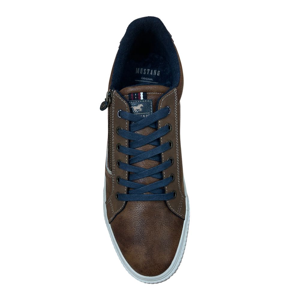 H1963 Mustang Lace Up Casual Shoe (Brown)