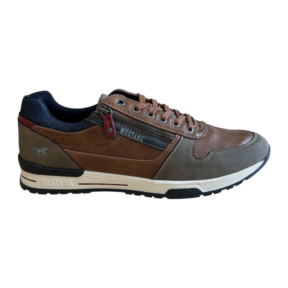 H1990 Mustang Casual lace Up Trainer/Shoe (Cognac)