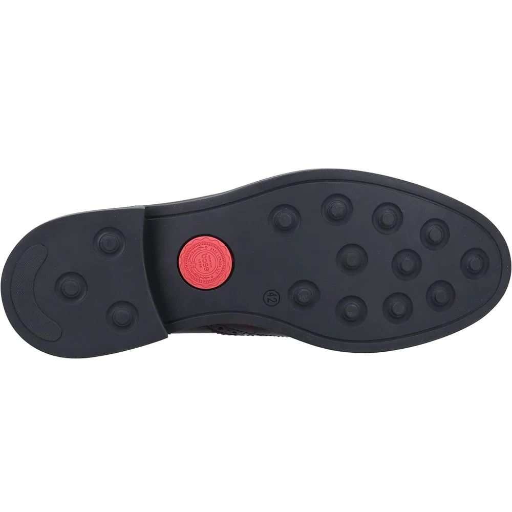 H1939 Base London Woburn Hi Shine Lace Up Shoe (Bordo)